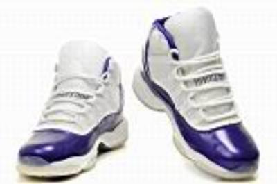 cheap air jordan 11 - women's purple / black / white